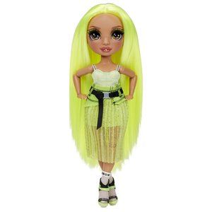 Rainbow High Karma Nichols – Neon Green Fashion Doll with 2 Mix & Match Outfits